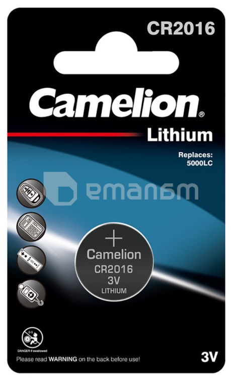 ელემენტი Camelion Lithium CR2016 3V 1 ც
