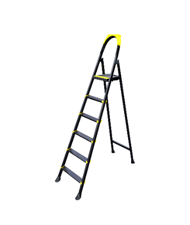 კიბე LEO 5+1 METAL STEP LADDER