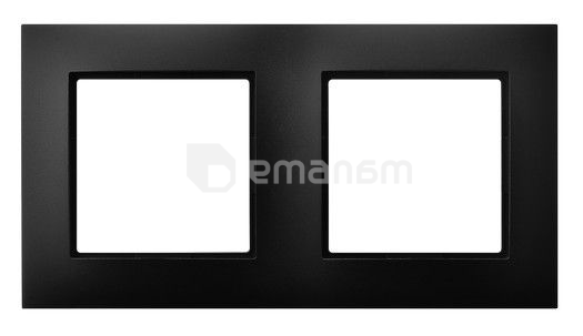 ჩარჩო Ospel Aria R-2U/33 2 განყოფილებიანი შავი