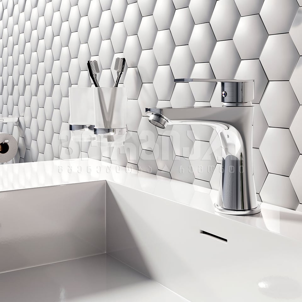 ხელსაბანის შემრევი ALGEO SQUARE BAQ2