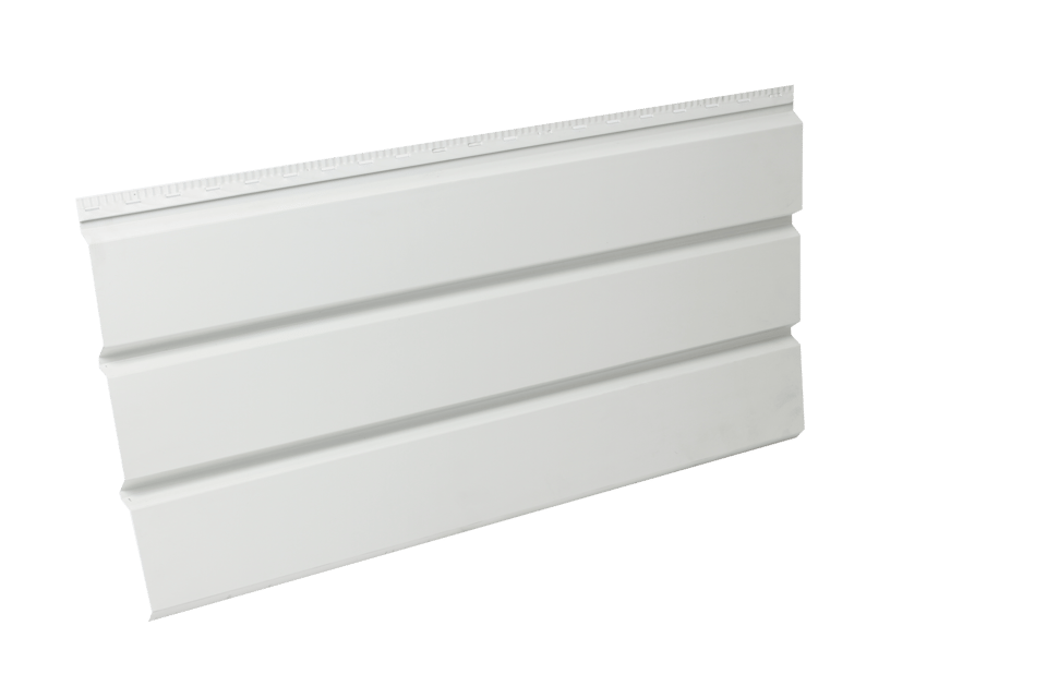 84-იანი ფერადი თუნუქის საიდინგი 0.35x345 პრიალა RAL 9002 NOVA