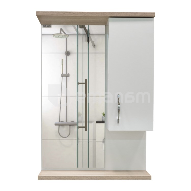კარადა სარკით Denko Akyazi 55 White Sonomo 55x75 სმ