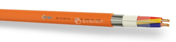 კაბელი ცეცხლგამძლე Oren Kablo JE-H(St)H FE180 1x2x1.5+0.8 მმ