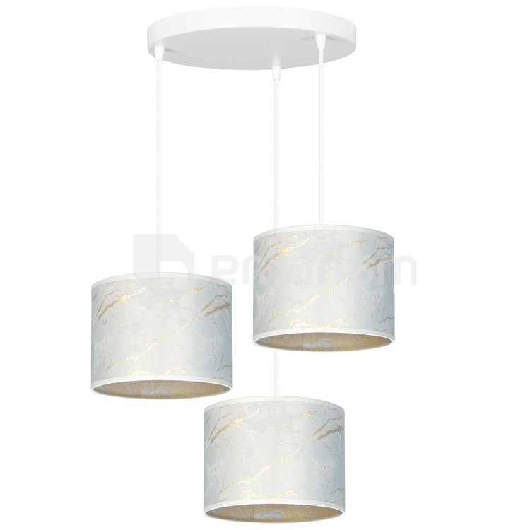 საკიდი EMIBIG Broddi Premium 3 E27 3x MAX 60W მარმარილო თეთრი