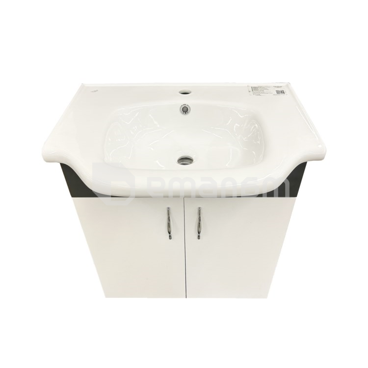 დასადგამი ტუმბო ხელსაბანით Denko Trend 65 White Antracite Grey