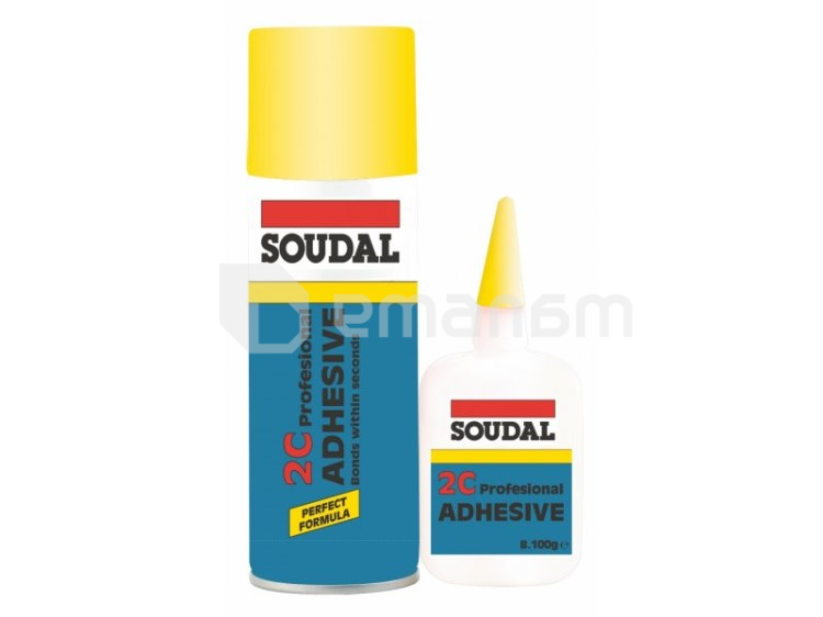 წებო მყისიერი ორკომპონენტიანი Soudal 2C 400 მლ + 100 გ