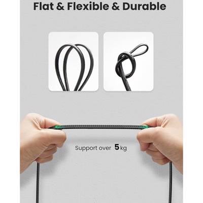 ქსელის კაბელი UGREEN NW189 (40165), CAT7 U/FTP, Lan Cable, 10m, Black