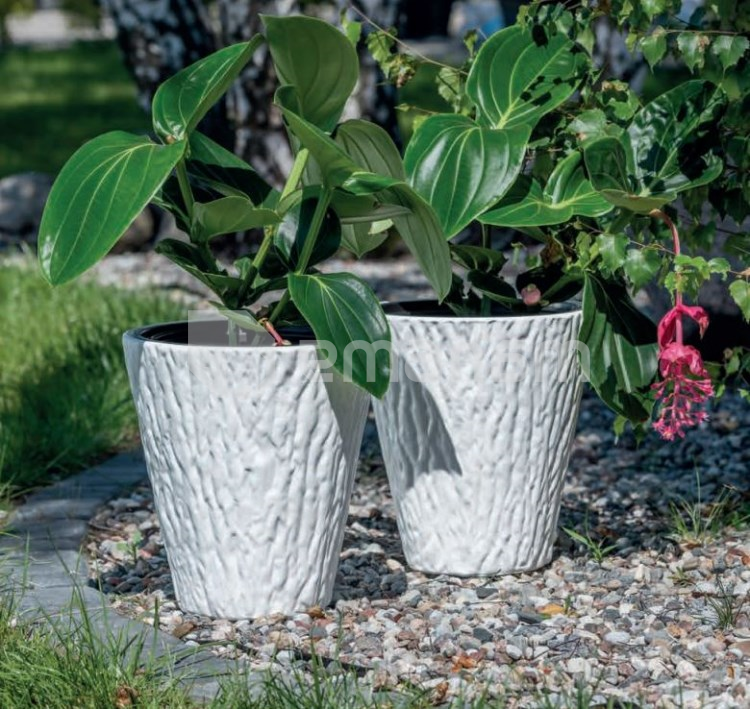 ქოთანი ყვავილის Form-Plastic Kora 30 white