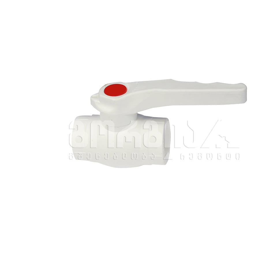 ბურთულა ვენტილი 32 თეთრი BRASS A185