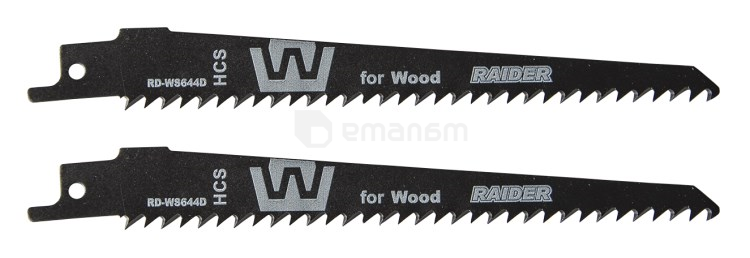 პირი ხმლისებრი ხერხისთვის, ხისთვის Raider RD-WS644D 150(1.25)x4.3 მმ 2 ც