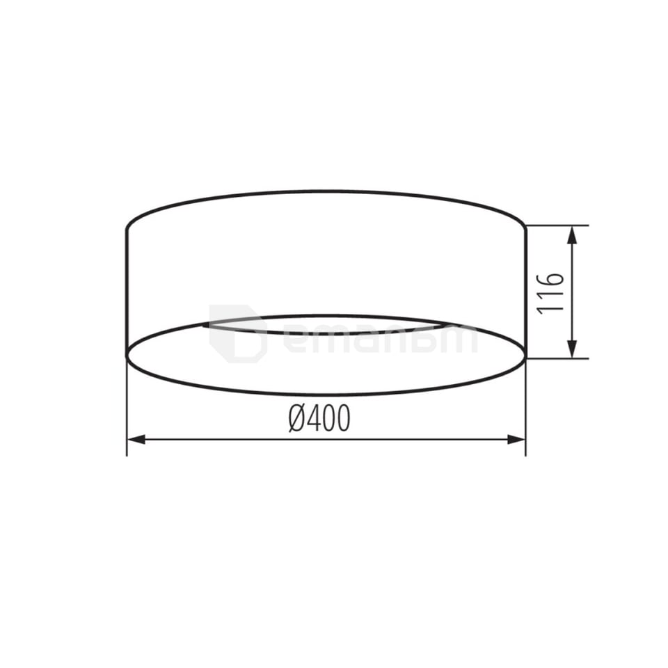 ჭერის სანათი Kanlux 36509 RIFA LED 17.5W WW N2