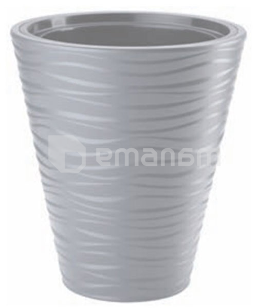 პლასტმასის ქოთანი ყვავილებისთვის FORM PLASTIC Sahara Dunes round 2722-055 Ø40 ღია ნაცრისფერი