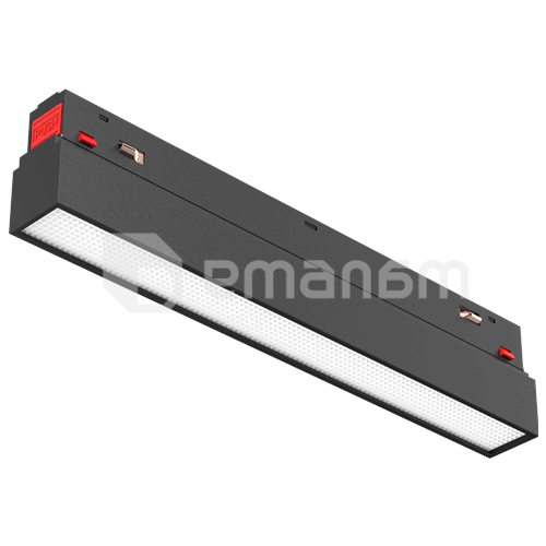 რელსის მაგნიტური სანათი LINUS LED 24W 4000K შავი Linear V2-6