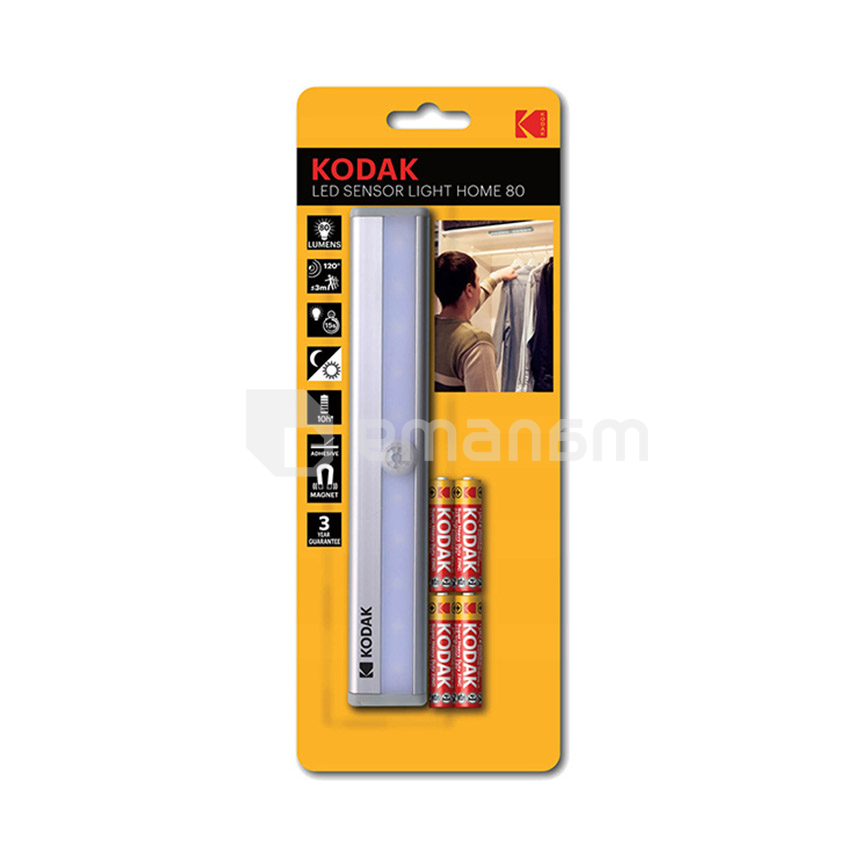 სანათი სენსორით Kodak 80lm 4 AAA SHD Blister Card