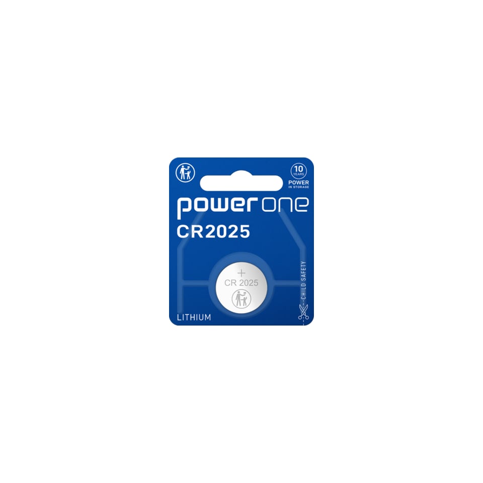 ელემენტი POWERONE CR2025 BLI 1 3V Lithium Coin