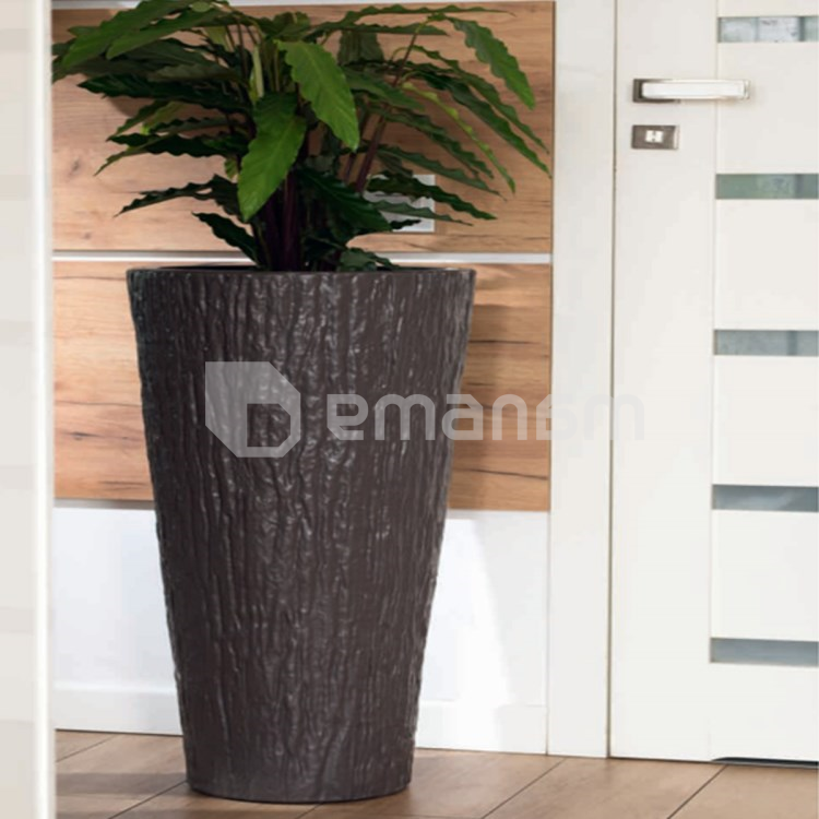 ქოთანი ყვავავილის FORM PLASTIC Kora Slim 30 ყავისფერი შიფთავსით 4650-068