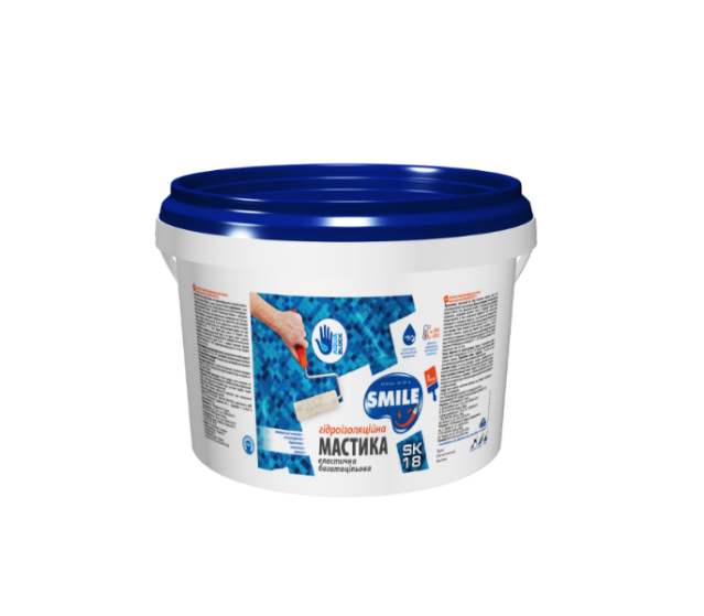 12 კგ მასტიკა SK-18    წყალგაუმტარი                                  მრავალმხრივი                                          ელასტიური