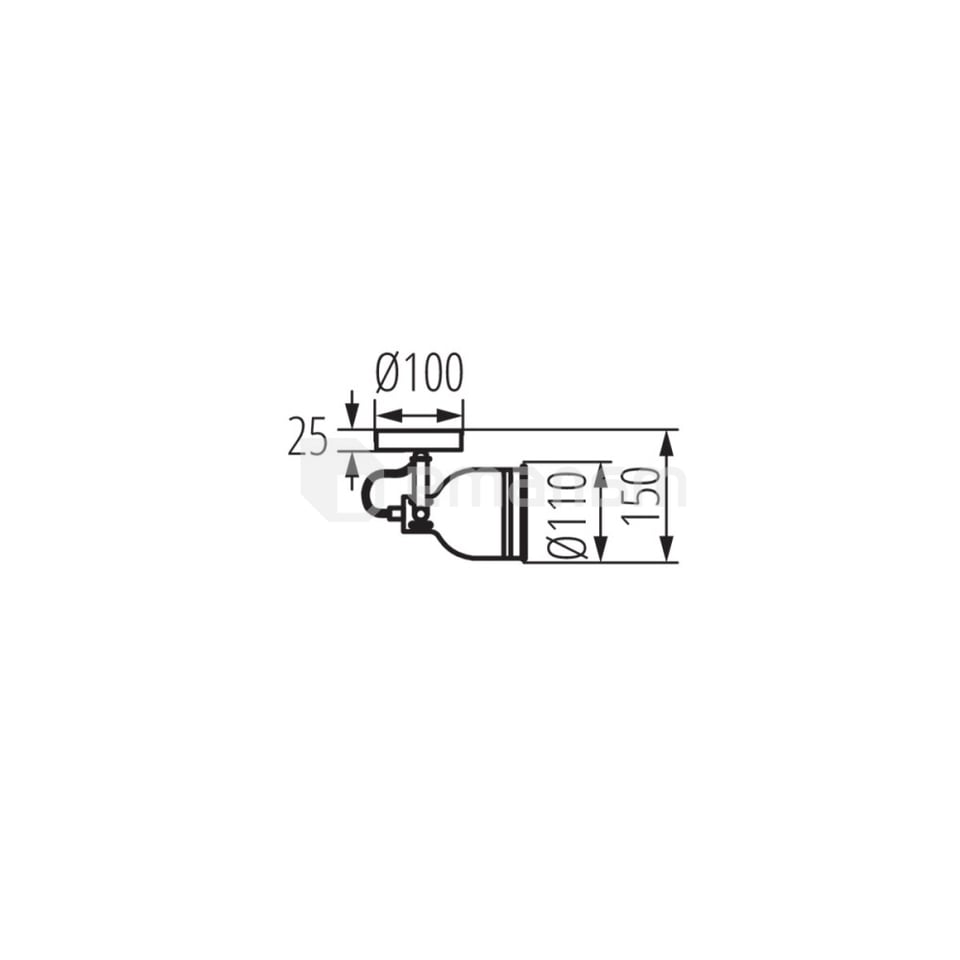 სპოტი Kanlux 35640 EL-1O B-SR DERATO 1 Е14