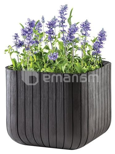 ყვავილის ქოთანი Keter CUBE PLANTER M ყავისფერი 21.5 ლ
