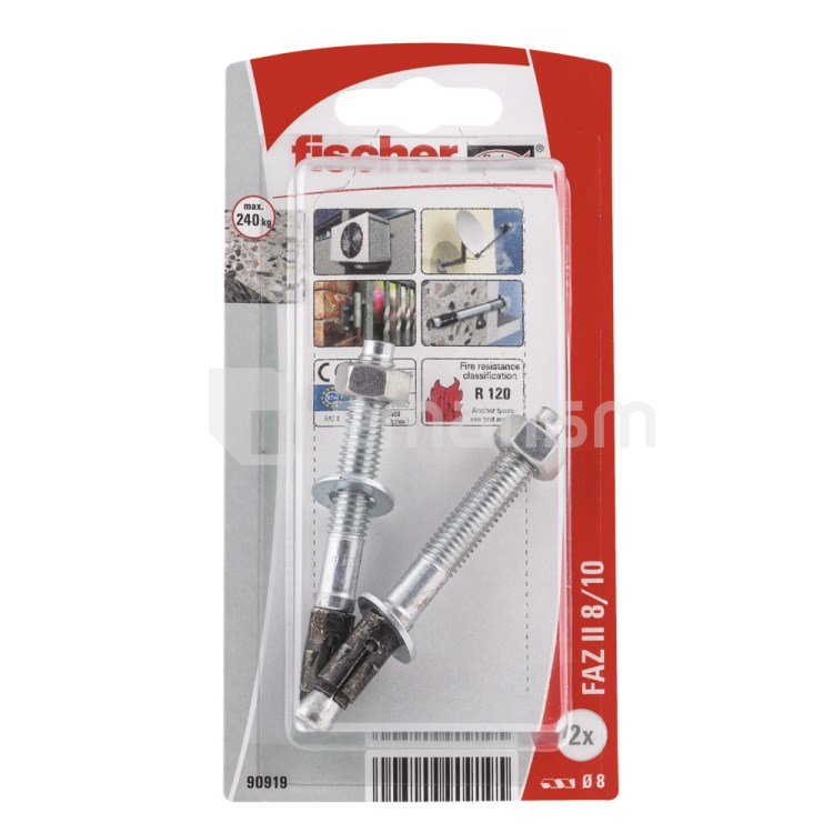 ანკერი Fischer FAZ II K NV 8/10 2 ც.