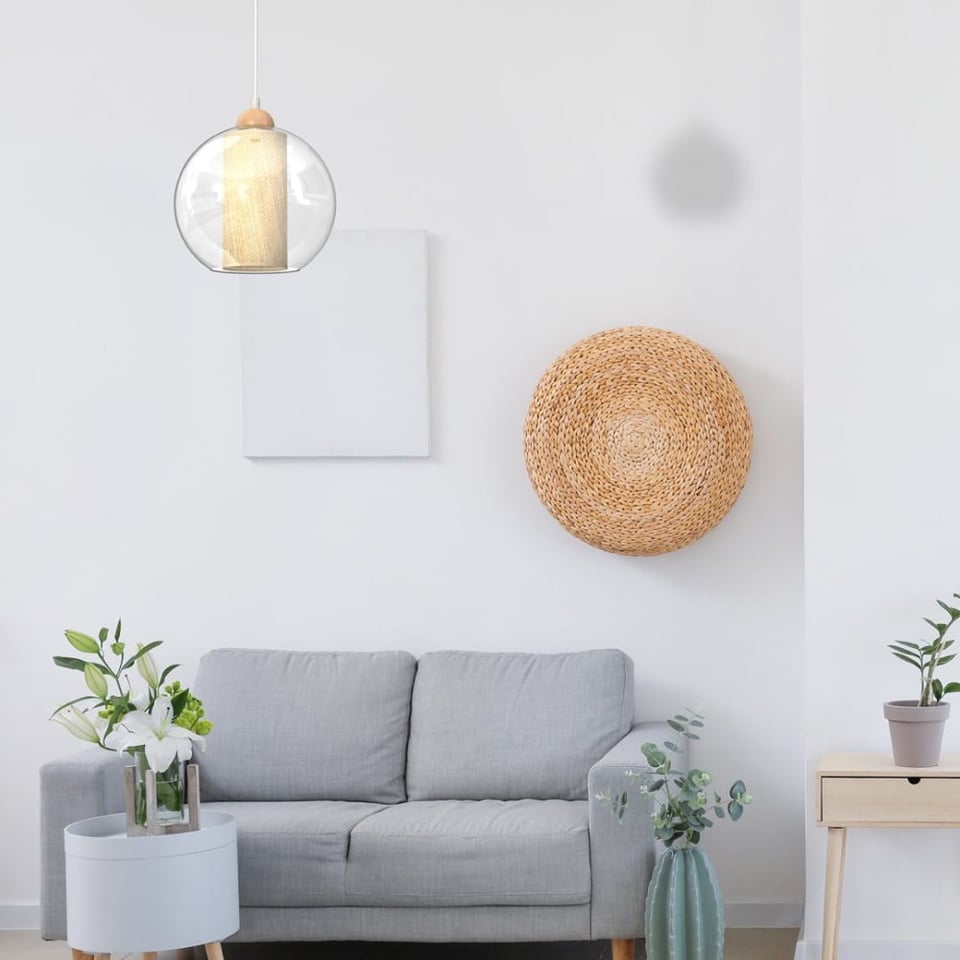 საკიდი Milagro TELA 1 E27 Ø250 თეთრი