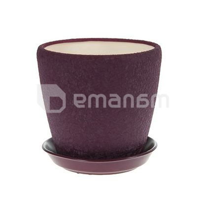 კერამიკული ქოთანი Oriana Gracia №1 იასამნისფერი 24.5x25.2 სმ