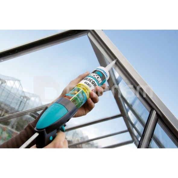 სილიკონი Bison Silicone Glass 280 მლ გამჭვირვალე