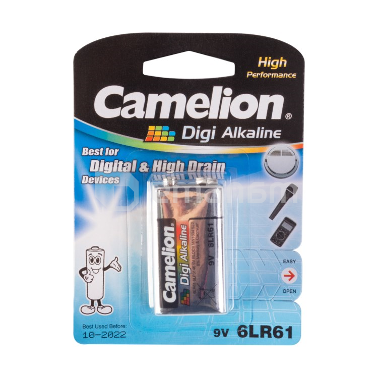 ელემენტი Camelion 6LR61-BP1DG Digi Alkaline 6LR61 9V 1 ც