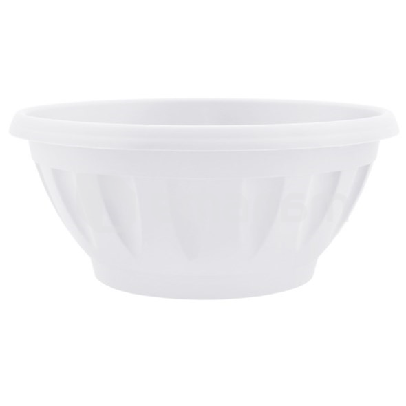 პლასტმასის ქოთანი დასადგამით Aleana ჟანნა 28x13 თეთრი