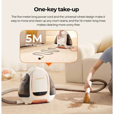 ქიმწმენდის აპარატი Uwant B100-S, 450W, 1.8L, Multiple Spot Cleaner, White