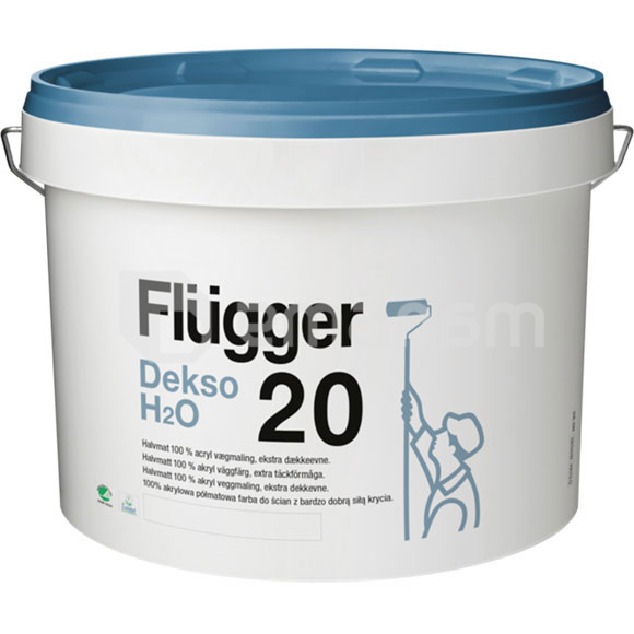 საღებავი ინტერიერის ექსტრა წმენდადი Flugger Dekso H2O 20 3 ლ