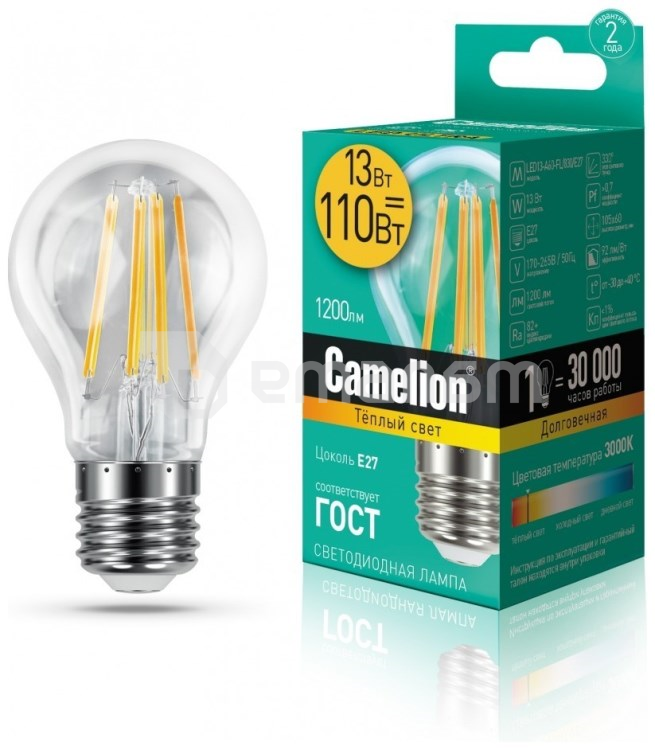 ფილამენტის LED ნათურა Camelion 13W E27