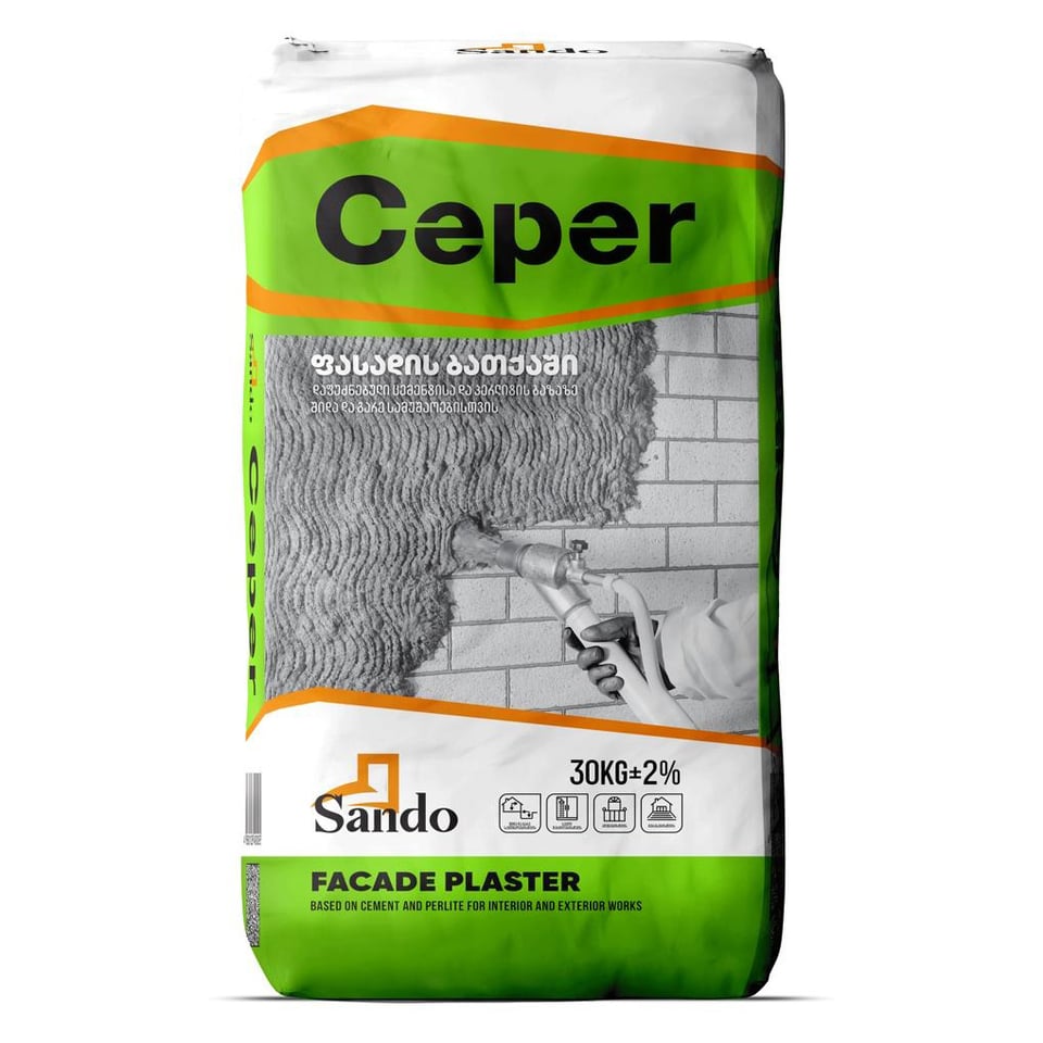 Ceper (ცეპერი) ფასადის ბათქაში