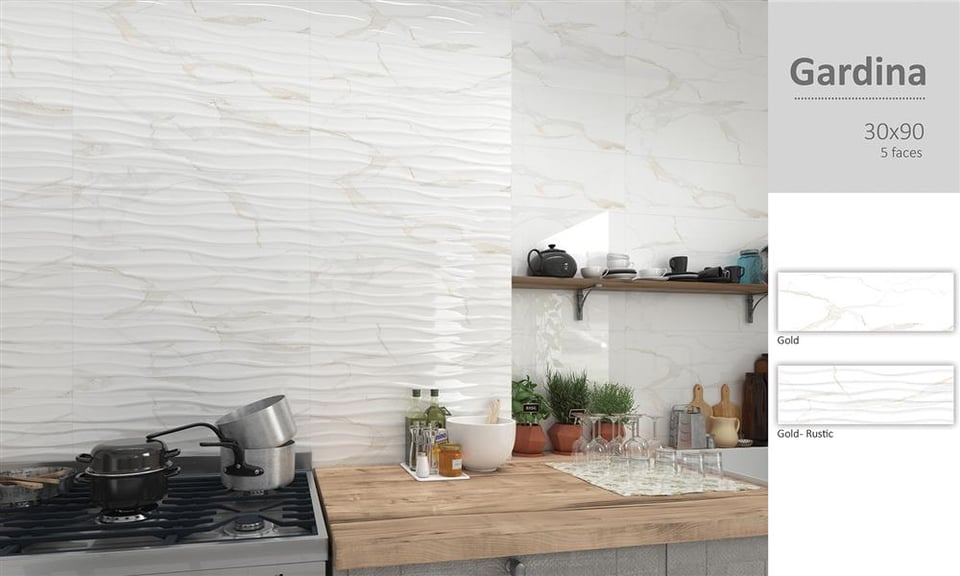 კერამიკული ფილა 30*90 - გარდინა დეკორი