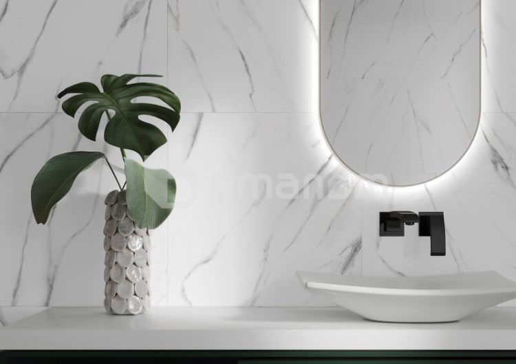 კერამოგრანიტი Cerrad GRES ROSWELL WHITE RECT. 597x597x8