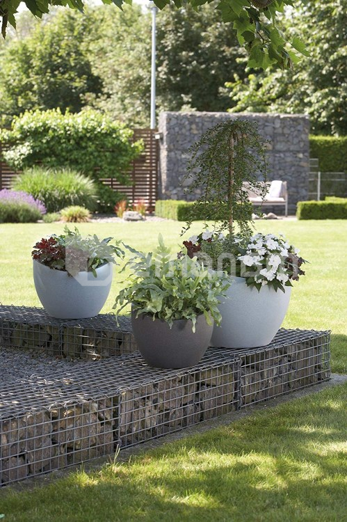 ქოთანი ყვავილის Scheurich 250/30 PLANTER SCHWARZ GRANIT