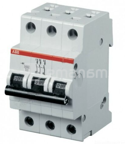 მოდულური ავტომატური ამომრთველი 240 V AC 6 A 6 kA ABB