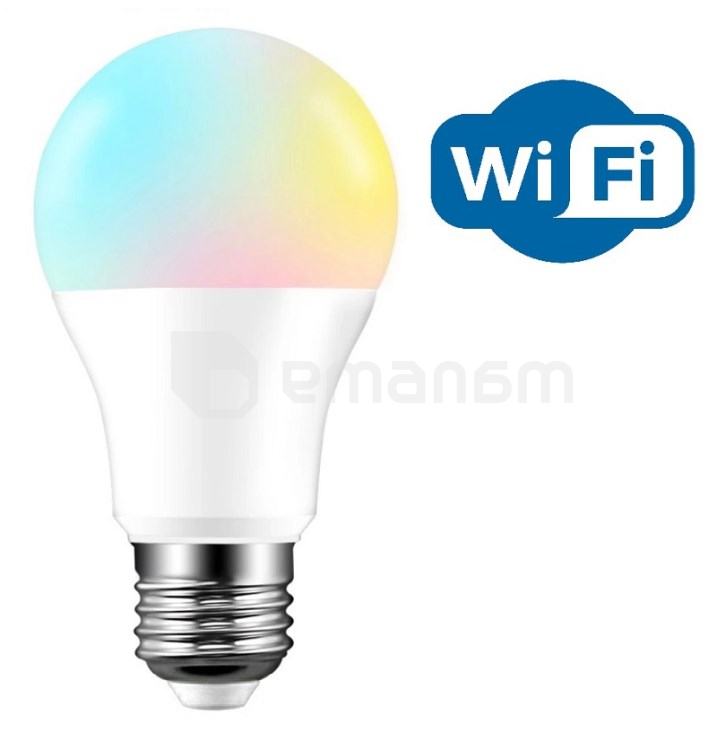 შუქდიოდური ნათურა Linus Smart 1800-6500K 9W E27 RGBW