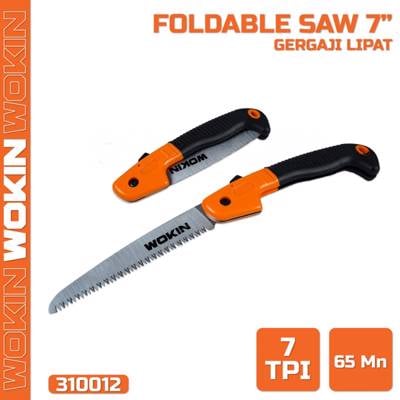 დასაკეცი ხერხი Wokin 310012, 180mm, Foldable Saw, Black/Orange