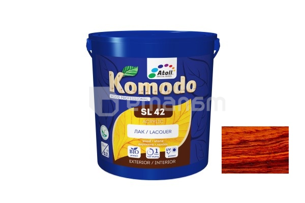 ლაქი აკრილის Komodo SL 42 პრიალა პალისანდრი 700 მლ