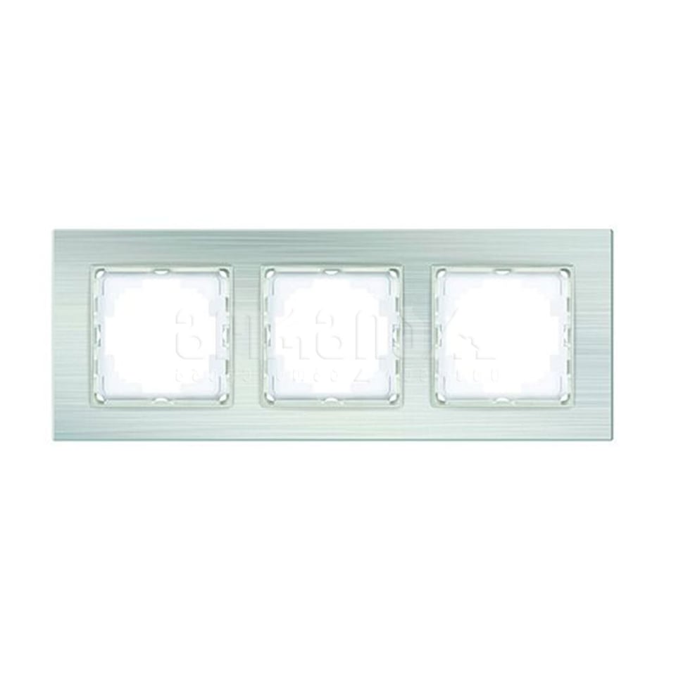 ალუმინის სამიანი ჩარჩო alegra silver - 25GS0093