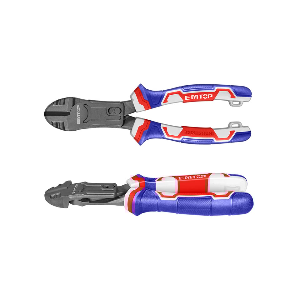 ბრტყელტუჩა 9"/228mm Compound action diagonal cutting pliers