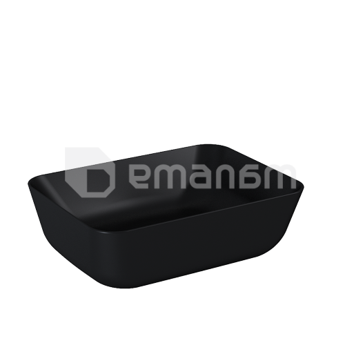 დასადები ხელსაბანი  ELITA RENI 46x33 CERAM BLACK MATT