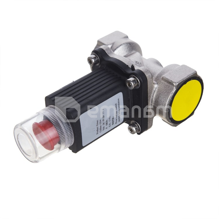 ბუნებრივი აირის გამორთვის ელექტრომაგნიტური სარქველი Heiman 1/2"