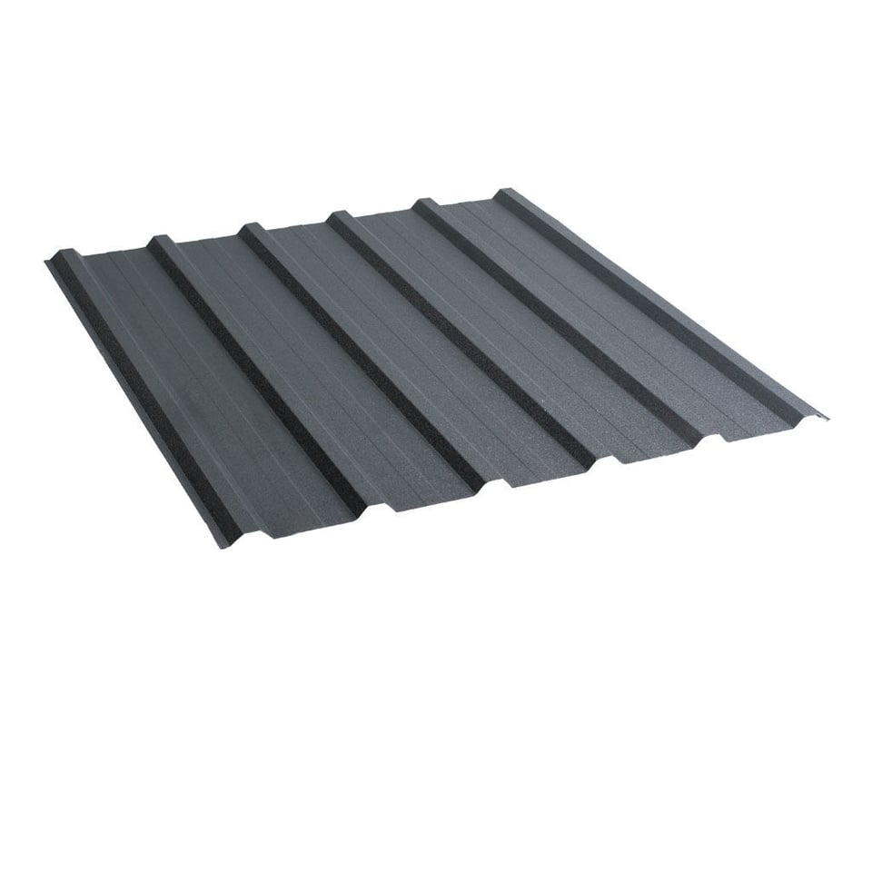 პროფილირებული ფერადი თუნუქის სახურავი 0.45X1140 ხაოიანი RAL7016 NOVA