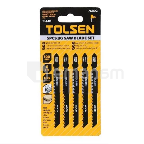 ბეწვახერხის პირები Tolsen TOL687-76802 T144D 5 ც.