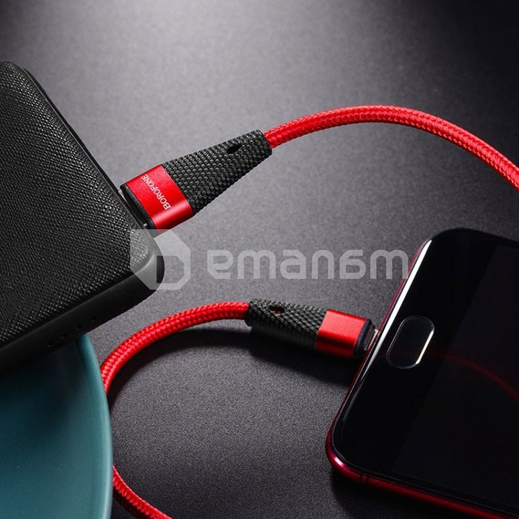 კაბელი microUSB Borofone BU10 1.2 მ წითელი
