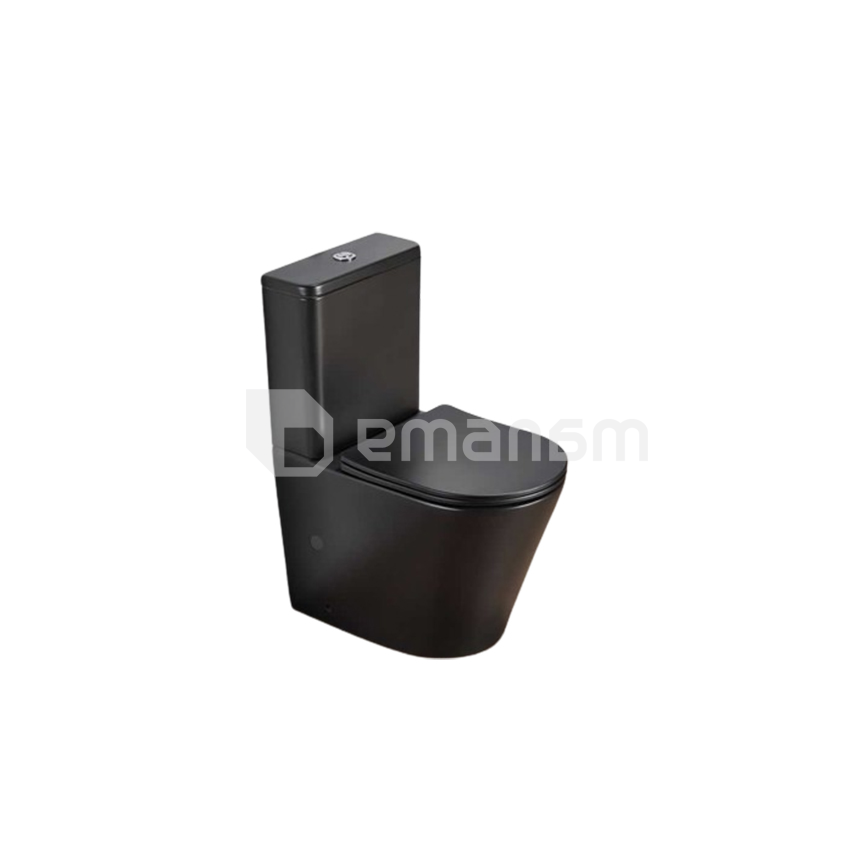 უნიტაზი დასადგამი Pate A2330XMB Rimless two-piece შავი Matt P-TRAP