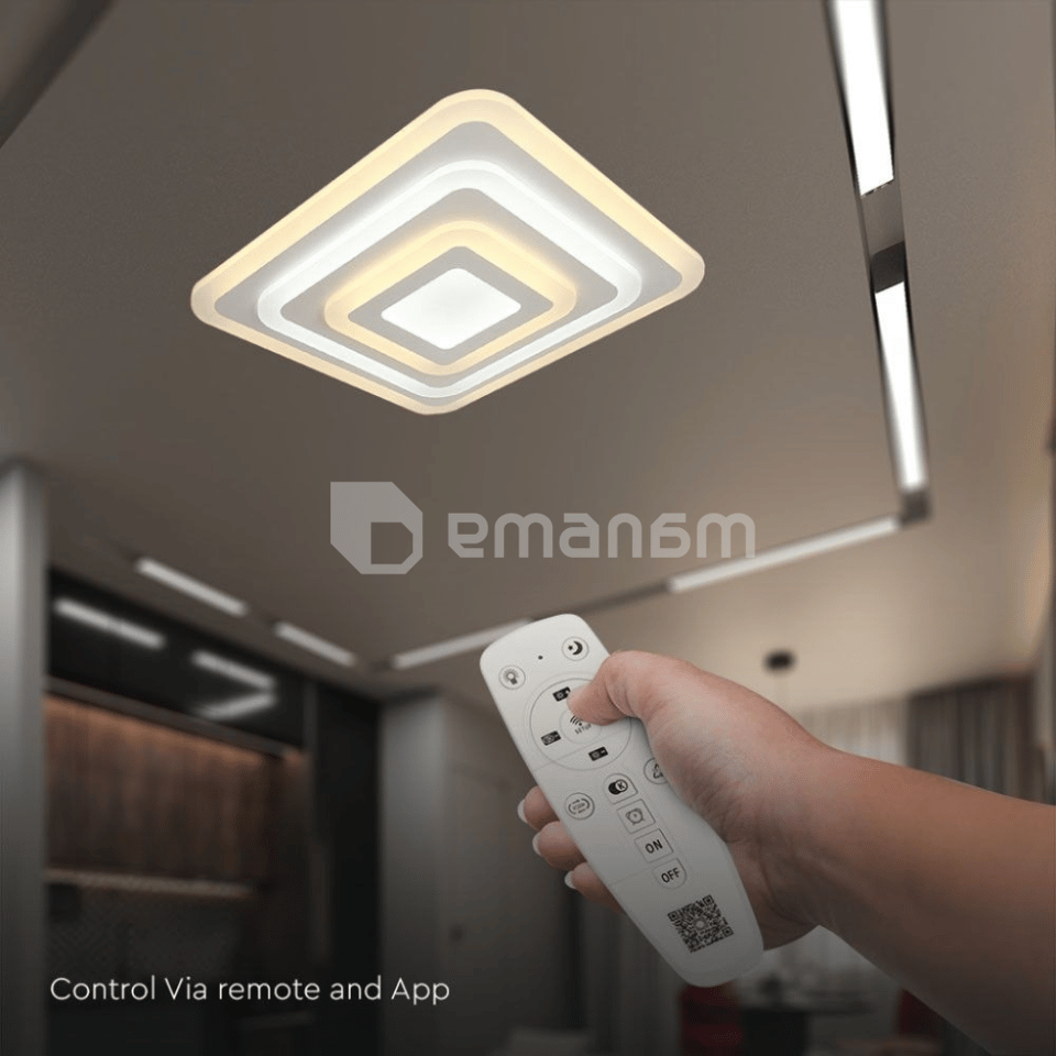 ჭაღი LED V-TAC 77W 6700Lm თეთრი IP20 VT-7719 23396