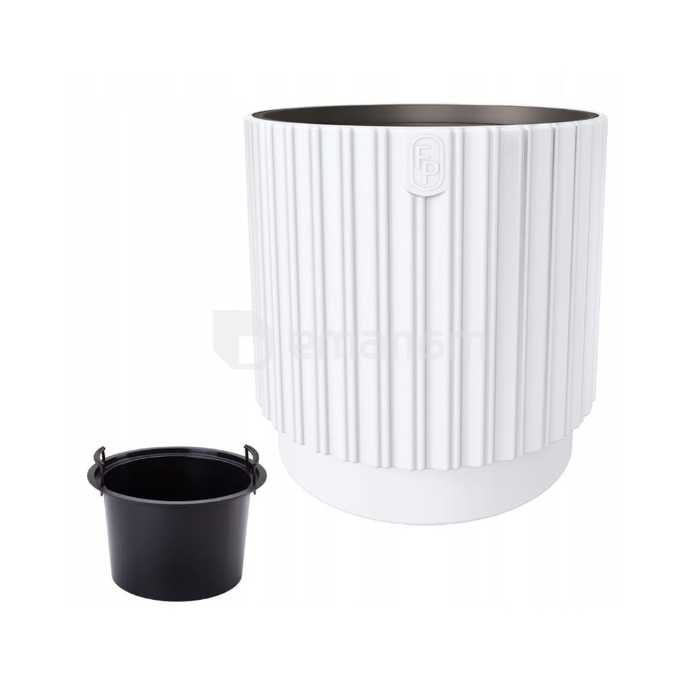 ქოთანი ყვავილის FORM-PLASTIC Mika Cyli 30 white